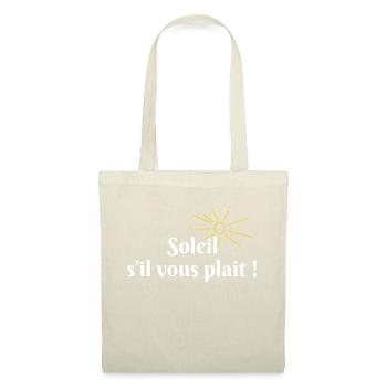 Soleil s’il vous plaît - Sac en tissu - nature - Devant