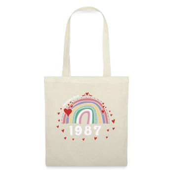 Cute Rainbow Awesome 1987 - 36th Birthday w/ - Tote Bag - nature - Front