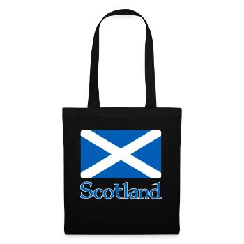Scotland Flag with text - Tote Bag - black - Front
