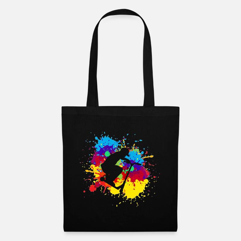 Scooter Stunt - Tote Bag - black