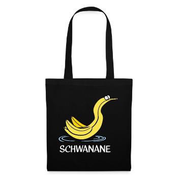 Schwanane - Stoffbeutel - Schwarz - Vorne