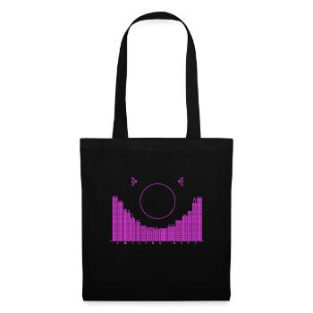 SmilingCity - lila Version - Stoffbeutel - Schwarz - Vorne