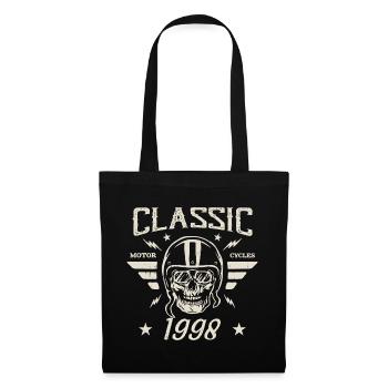Cadeau D’anniversaire Classique Vintage Né en 1998 - Sac en tissu - noir - Devant