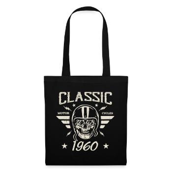 Cadeau D’anniversaire Classique Vintage Né en 1960 - Sac en tissu - noir - Devant