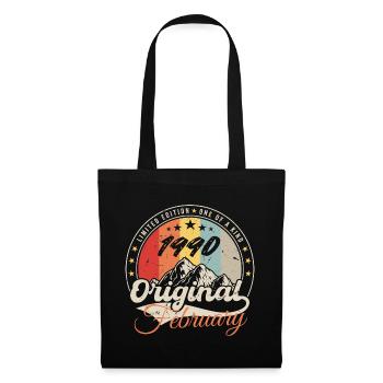 Anniversaire Cadeau Février 1990 Millésime 34 Ans - Sac en tissu - noir - Devant