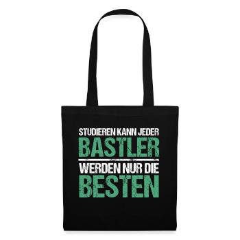 Studieren kann jeder - Bastler Edition - Stoffbeutel - Schwarz - Vorne