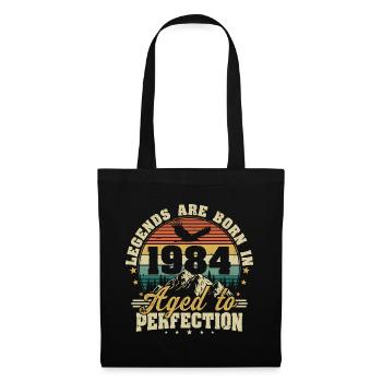 1984 Vintage Born légendes cadeau d’anniversaire - Sac en tissu - noir - Devant