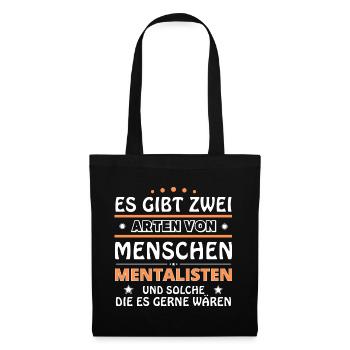 Cadeau Mentaliste - Deux Types de... Concevoir - Sac en tissu - noir - Devant
