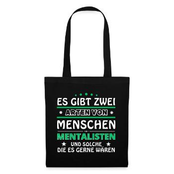 Mentalisten Geschenk - zwei Arten von... Design - Stoffbeutel - Schwarz - Vorne
