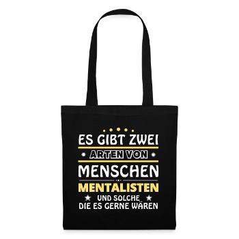 Mentalisten Geschenk - zwei Arten von... Design - Stoffbeutel - Schwarz - Vorne