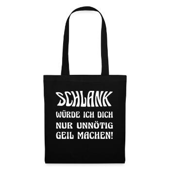 Slim ne ferait que m’exciter inutilement ! - Sac en tissu - noir - Devant