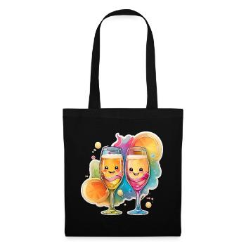 Fashion & more "Get the party started" 🤩 - Stoffbeutel - Schwarz - Vorne