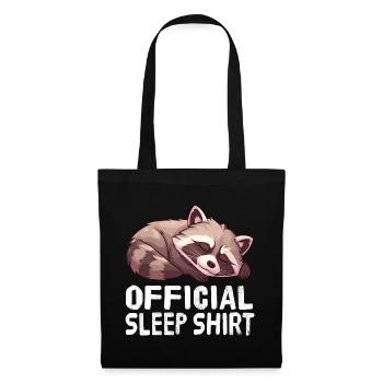 Official Raccoon Sleep Shirt - Tote Bag - black - Front