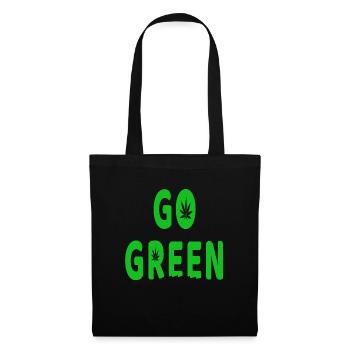 Go Green typo - Tote Bag - black - Front