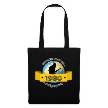 44e anniversaire Secouer cette planète depuis 05/1980 - Sac en tissu - noir - Devant