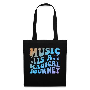 Music Is A Magical Journey - Stoffbeutel - Schwarz - Vorne