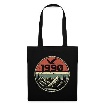 Jahrgang 1990er Klassisch 1990er Retro 1990er Geschenk 1990er Jahre - Stoffbeutel - Schwarz - Vorne
