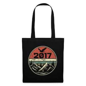 Vintage 2017 Classique 2017 rétro 2017 Cadeau 2017 - Sac en tissu - noir - Devant