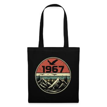 Jahrgang 1967 Klassisch 1967 Retro 1967 Geschenk 1967 - Stoffbeutel - Schwarz - Vorne