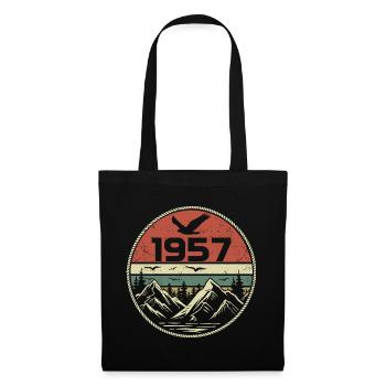 Vintage 1957 Classique 1957 rétro 1957 Cadeau 1957 - Sac en tissu - noir - Devant