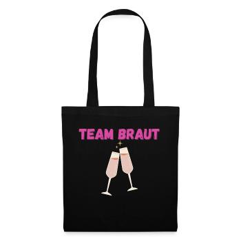 TEAM BRAUT - Stoffbeutel - Schwarz - Vorne