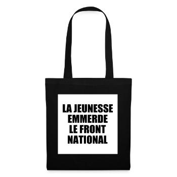 la jeunesse emmerde front national - Sac en tissu - noir - Devant