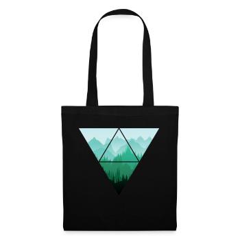 Conservation de la nature Forêt Triangle Paysage - Sac en tissu - noir - Devant
