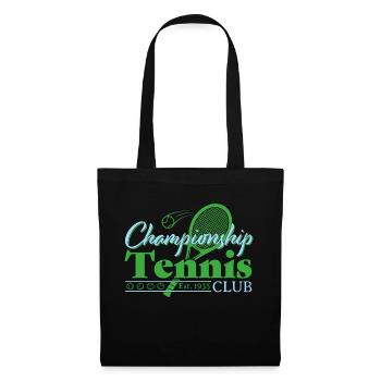 Tennis Club - Blue - Stoffbeutel - Schwarz - Vorne
