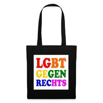 Les LGBT contre la droite - Sac en tissu - noir - Devant