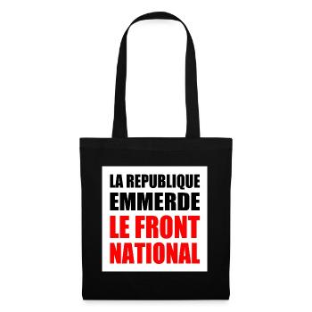The Republic fucks the National Front - Tote Bag - black - Front