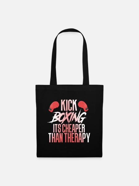 kickboxen kickboxing - Stoffbeutel - Schwarz