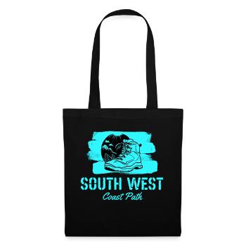 South West Coast Path Hiking England Wandern Küste - Tote Bag - black - Front