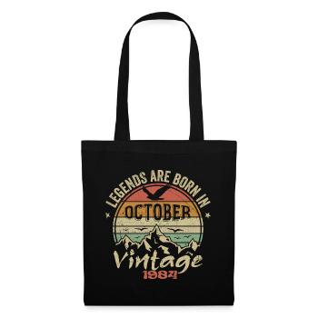 Awesome Since October 1984 - October 1984 Gift - Tote Bag - black - Front