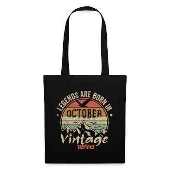 Awesome Since October 1978 - October 1978 Gift - Tote Bag - black - Front