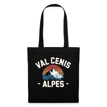 Val Cenis - Alpes - Sac en tissu - noir - Devant