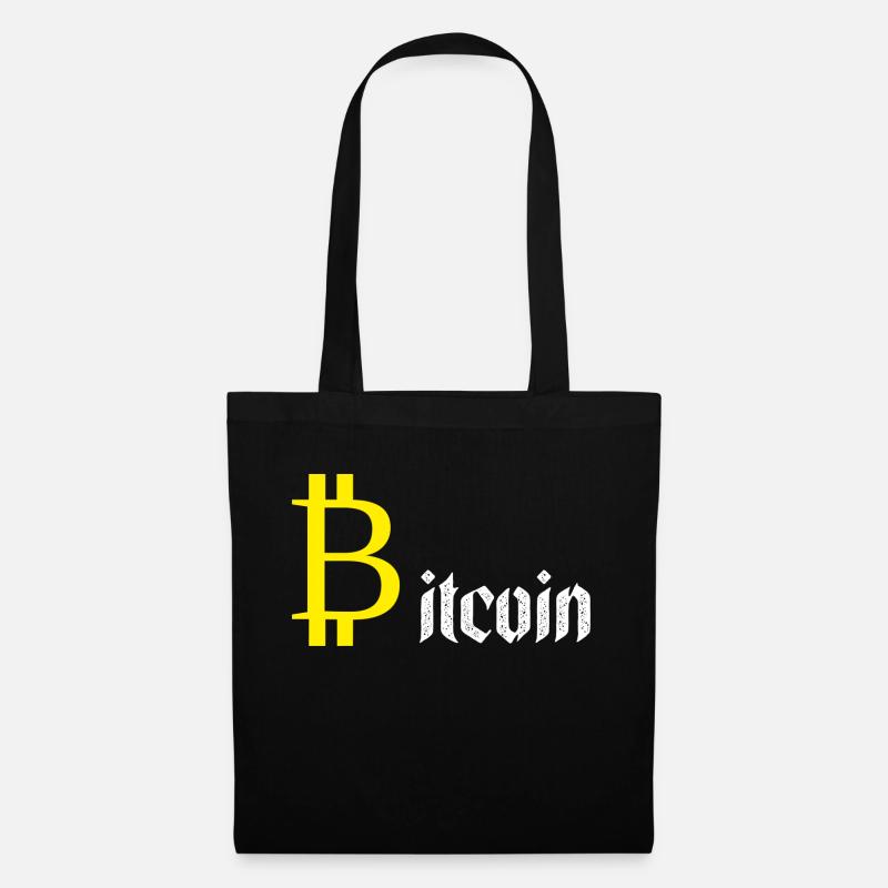 Bitcoin-Gold - Stoffbeutel - Schwarz