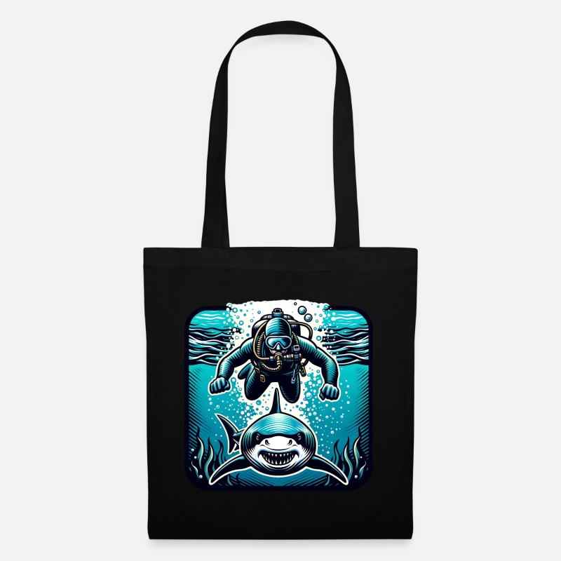 Plongeurs - Sac en tissu - noir