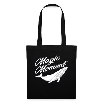 Whale - Nature Protection - Magic - Tote Bag - black - Front