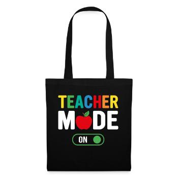Teacher Mode On School Funny Students Best Teacher - Tote Bag - black - Front