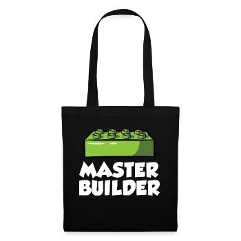 Brick Builder Brick Building Master Builder - Tote Bag - black - Front