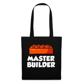 Brick Builder Brick Building Master Builder - Tote Bag - black - Front