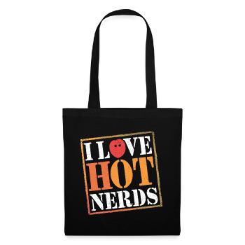 I Love Hot Nerds 22 - Stoffbeutel - Schwarz - Vorne