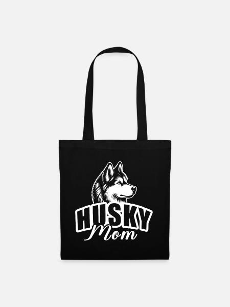 "Husky Mom" - Stoffbeutel - Schwarz