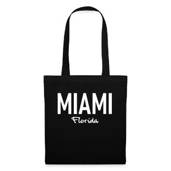 Miami - Florida - USA - United States of America - Stoffbeutel - Schwarz - Vorne