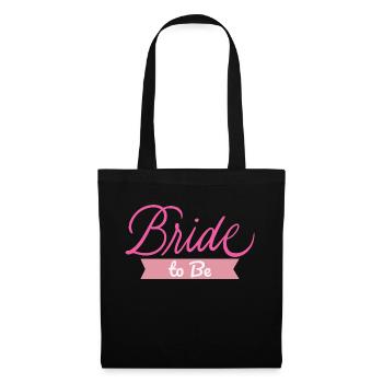 BRIDE TO BE Bridal Bachelorette Wedding Party Gift - Tote Bag - black - Front