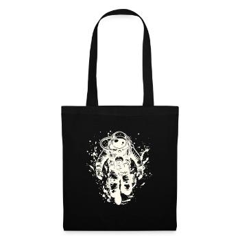 Plongée sous-marine Certification de plongée souterraine - Sac en tissu - noir - Devant