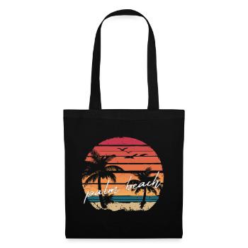 Palm Beach sunset - Tote Bag - black - Front