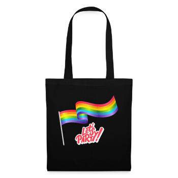 Pride Party Lets Go - Stoffbeutel - Schwarz - Vorne