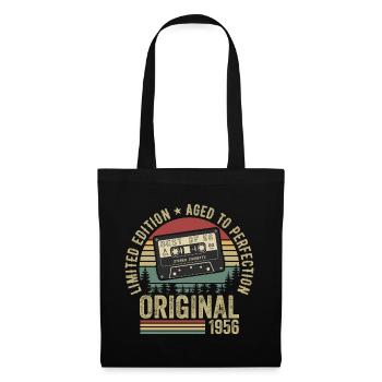 1956 Vintage Vintage 1956 Anniversaire 1956 Rétro - Sac en tissu - noir - Devant