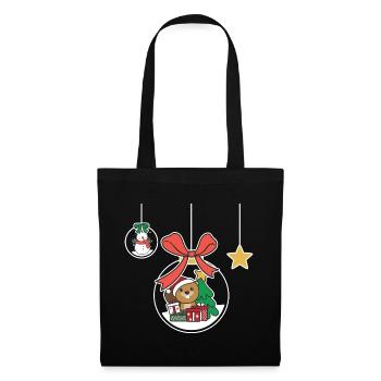 Beaver Christmas Snow Globe Beaver - Tote Bag - black - Front